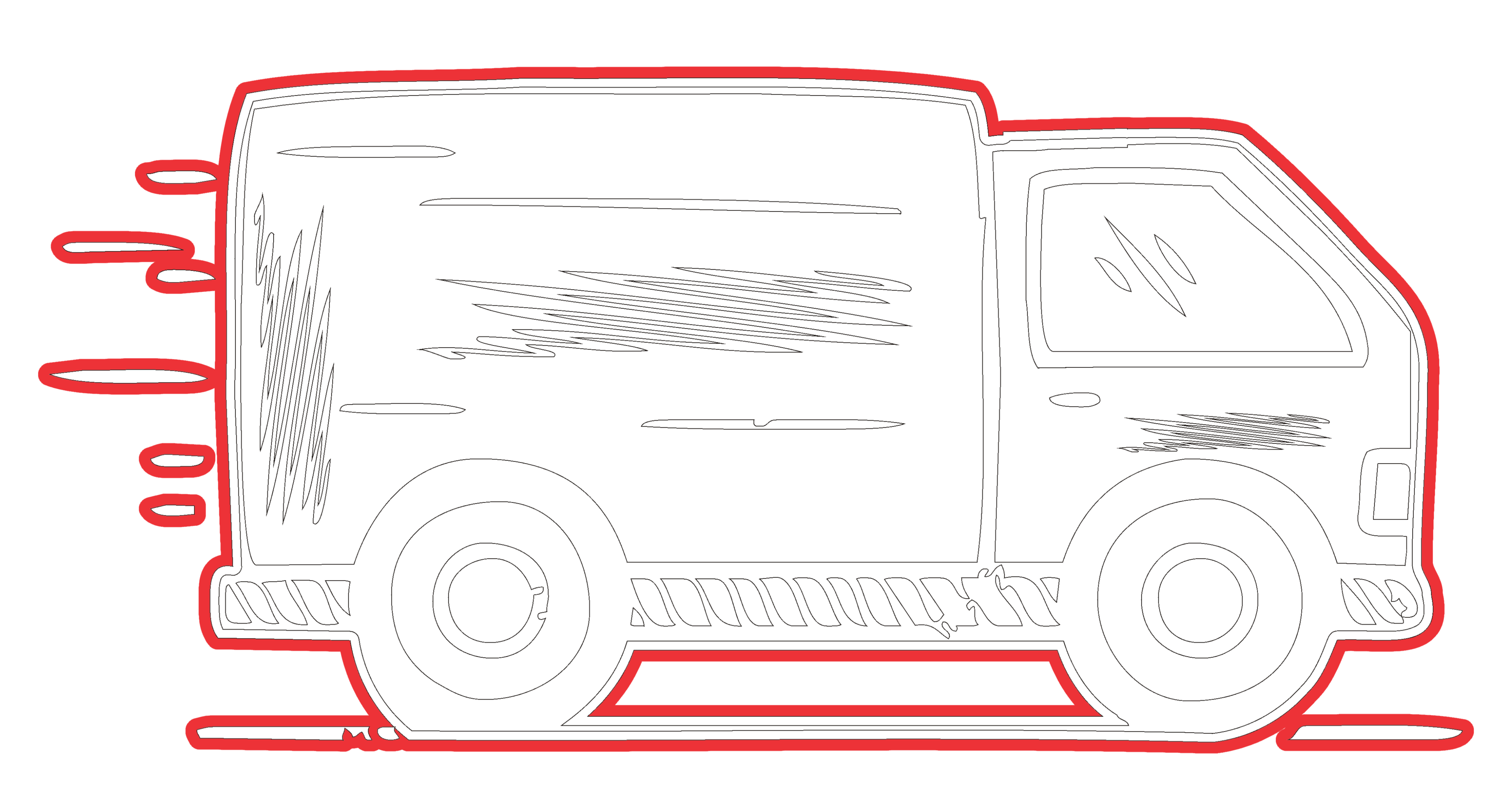 Vehicles Heyyoficsigns Red Outline